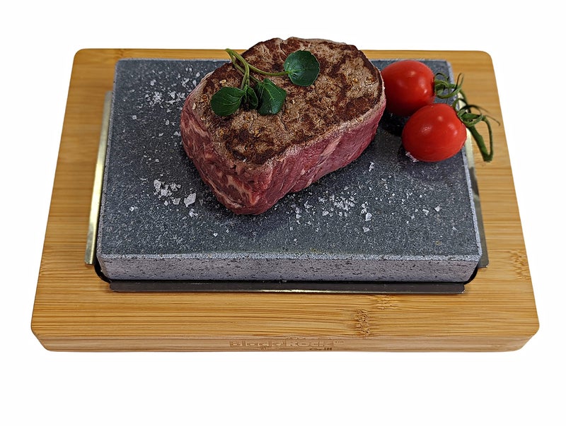 Black Rock Grill Restaurant-Grade Hot Stone Set - Extra-Thick Lava Stone for Superior Sizzling Steak Cooking. - Image 1